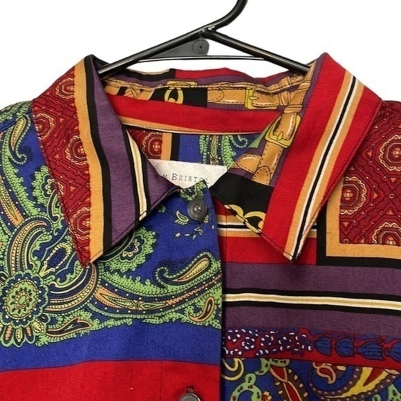 New Unique and Colorful Susan Bristol Button Down Shirt Size Medium (M) - Picture 3 of 8